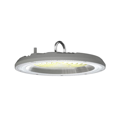 Campana Industriale LED SMD 150W UFO Colore Grigio 90° con Interruttore Levetta CCT 3in1 3000K-6500K IP65