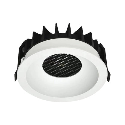 12W LED HONEY COMB DOWNLIGHT BRIDGELUX CHIP CCT:3IN1 WHITE RING + BLACK HEATING