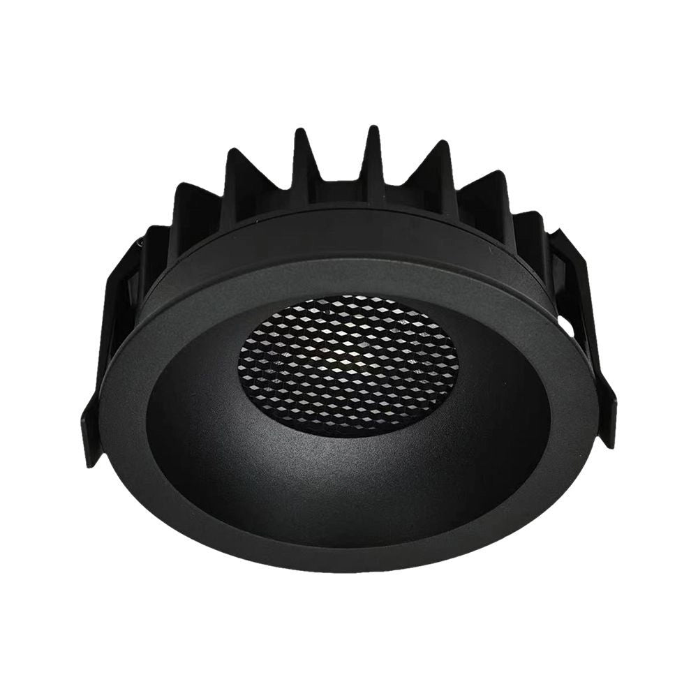 18W LED HONEY COMB DOWNLIGHT BRIDGELUX CHIP CCT:3IN1 BLACK RING + BLACK HEATING