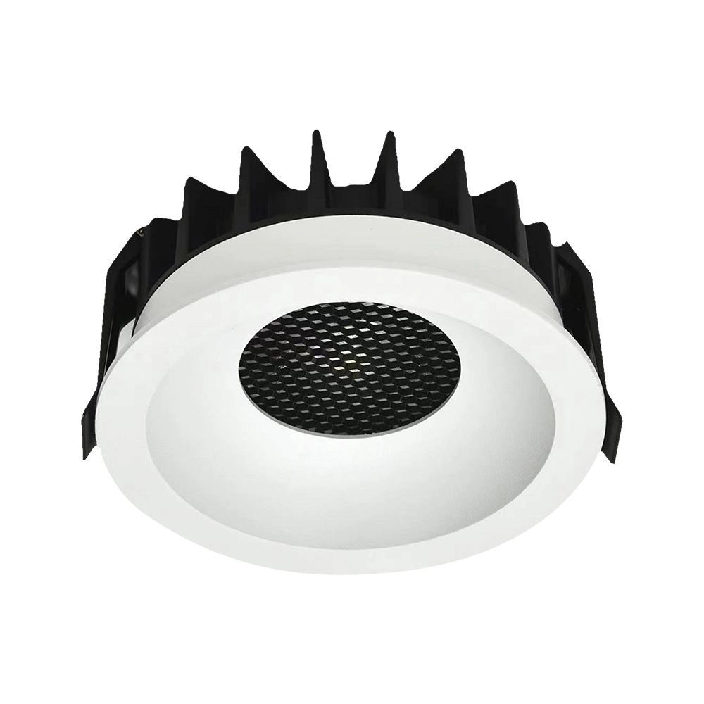 24W LED HONEY COMB DOWNLIGHT BRIDGELUX CHIP CCT:3IN1 WHITE RING + BLACK HEATING