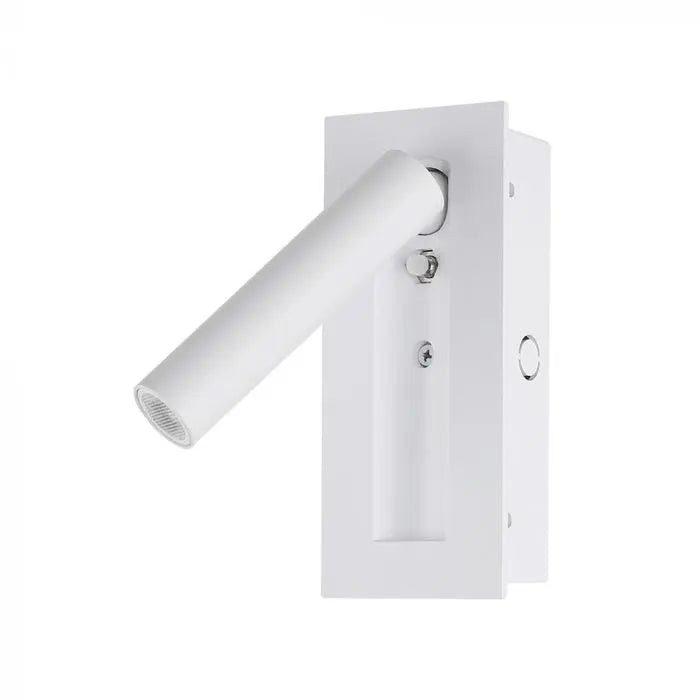 2W LED BEDSIDE LIGHT ALUMINUM+PC WITH CREE CHIP 3000K WHITE BODY IP20
