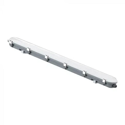 48W LED WP LAMP FITTING 150CM-SENSOR-MILKY COVER+SS CLIPS 4000K