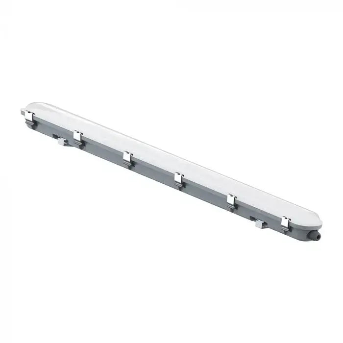 36W LED WP LAMP FITTING 120CM- SENSOR-MILKY COVER+SS CLIPS 6500K