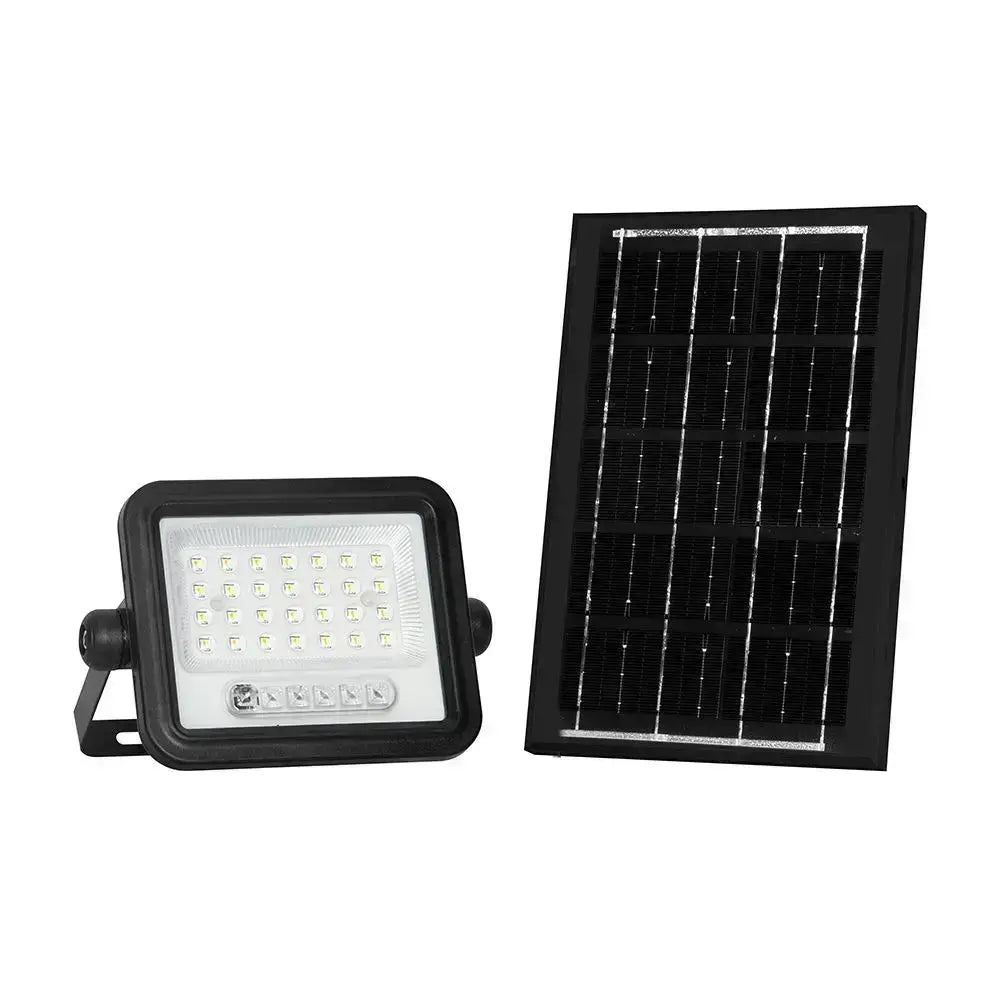 400W LED Solar Floodlight 2000K-8000K Black Body Battery Indicator