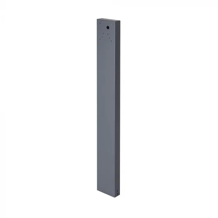80CM POLE FOR SOLAR OUTDOOR BOLLARD 100*35*800MM - DARK GREY RAL 7016 BODY