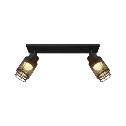 2X6W LED DECORATIVE CEILING LAMP (L400*W70*H30mm) 3000K MATT BLACK BODY
