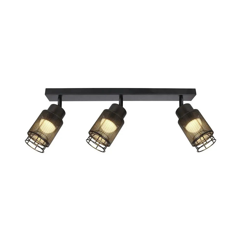 3X6W LED DECORATIVE CEILING LAMP (L400*W70*H30mm) 3000K MATT BLACK BODY
