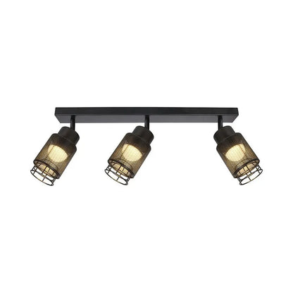 3X6W LED DECORATIVE CEILING LAMP (L400*W70*H30mm) 3000K MATT BLACK BODY