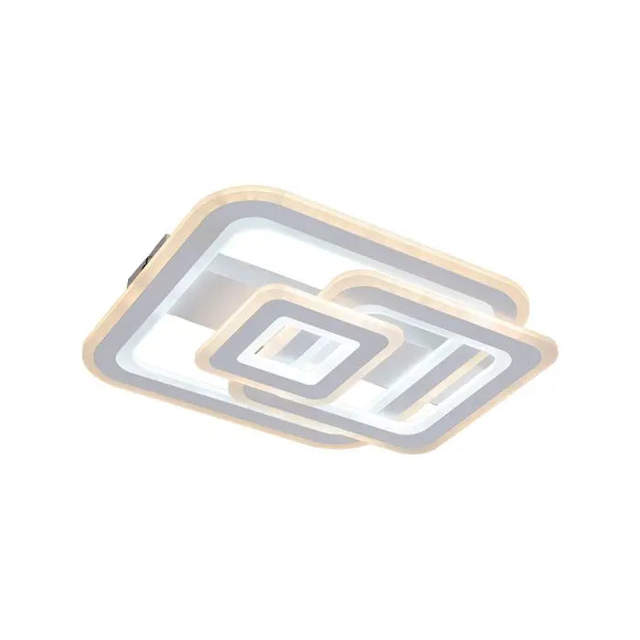 80W LED DECORATIVE CEILING LAMP CCT 3IN1 DIMMABLE IR REMOTE CONTROL WHITE