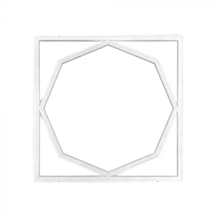 72W LED OCTAGON BORDERLINE PANEL DUAL LIFUD DRIVER 595x595MM FLICKER FREE 6500K