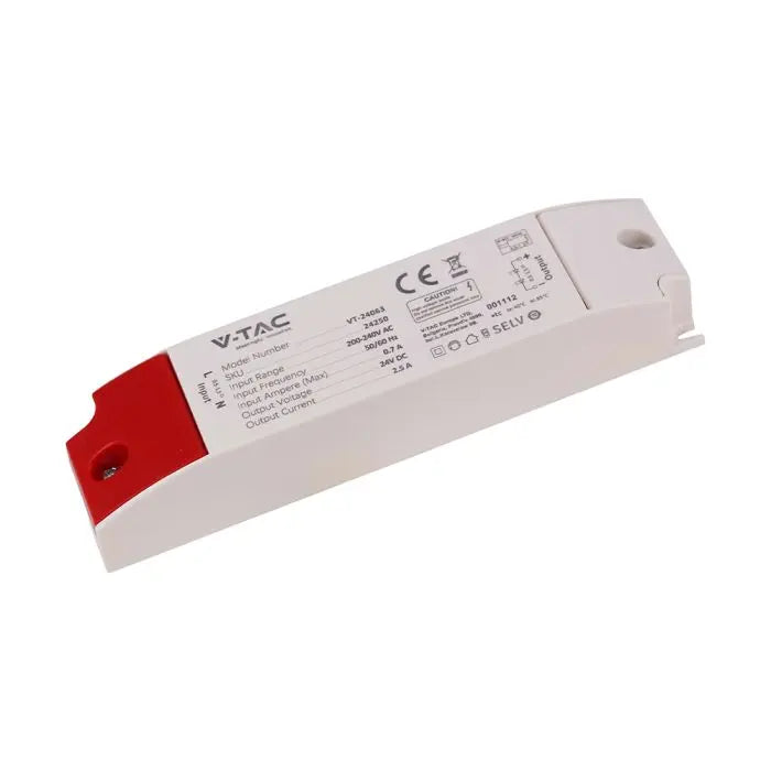 60W LED PLASTIC POWER SUPPLY 24V 2.5A IP44