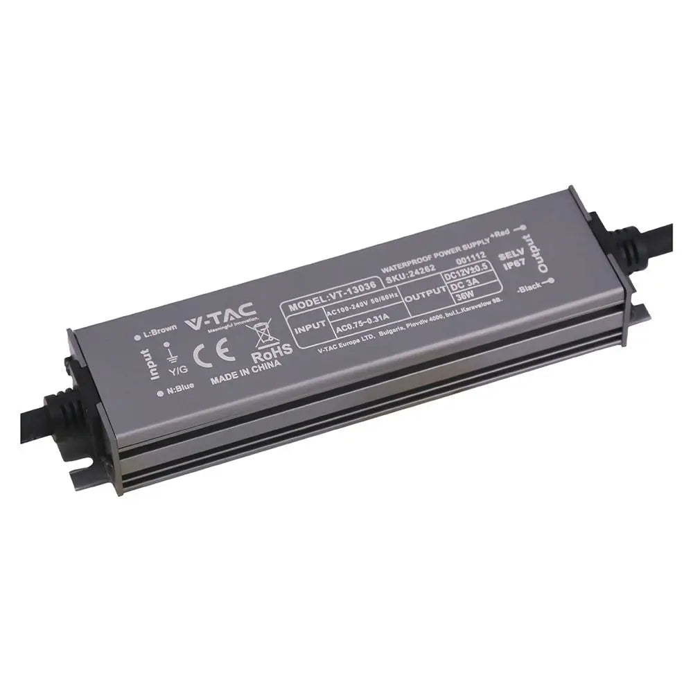 Power Supply - 36W 12V 3A IP67
