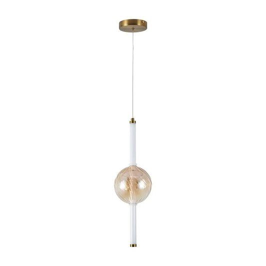 8W LED Decorative Hanging Light D150-H510 Gold+Amber+White 3000K