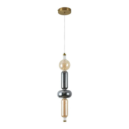 9W LED Decorative Light Hanging D100*H1500 3000K Brass+Transparant