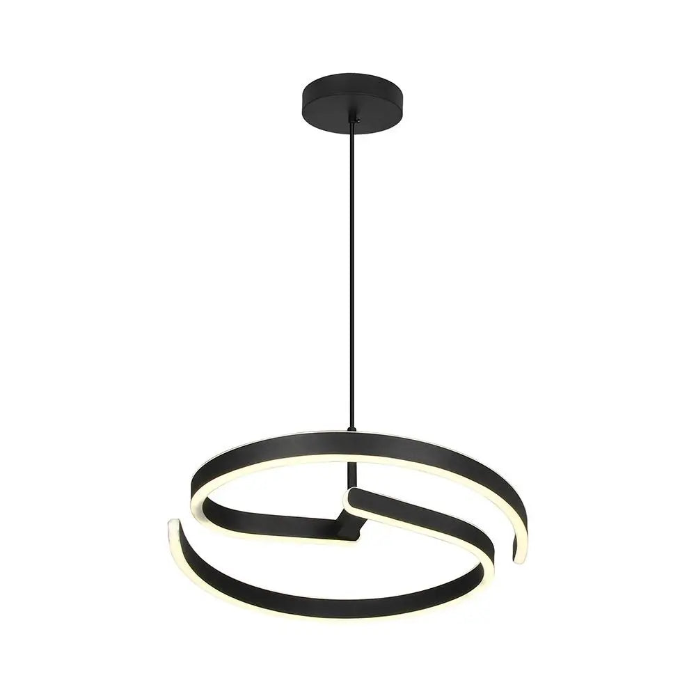 25W LED DECORATIVE HANGING LIGHT 400x60MM 4000K SANDY BLACK