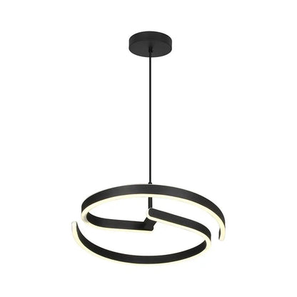 25W LED DECORATIVE HANGING LIGHT 400x60MM 4000K SANDY BLACK