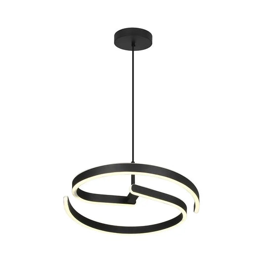 25W LED DECORATIVE HANGING LIGHT 400x60MM 4000K SANDY BLACK
