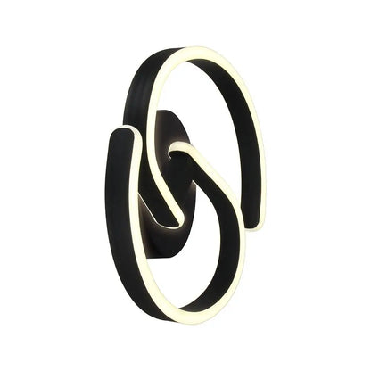 22W LED DECORATIVE WALL LIGHT 300x110MM 4000K SANDY BLACK