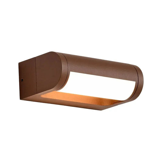 12W LED WALL LIGHT WITH CREE CHIP 3000K CORTEN BODY IP65