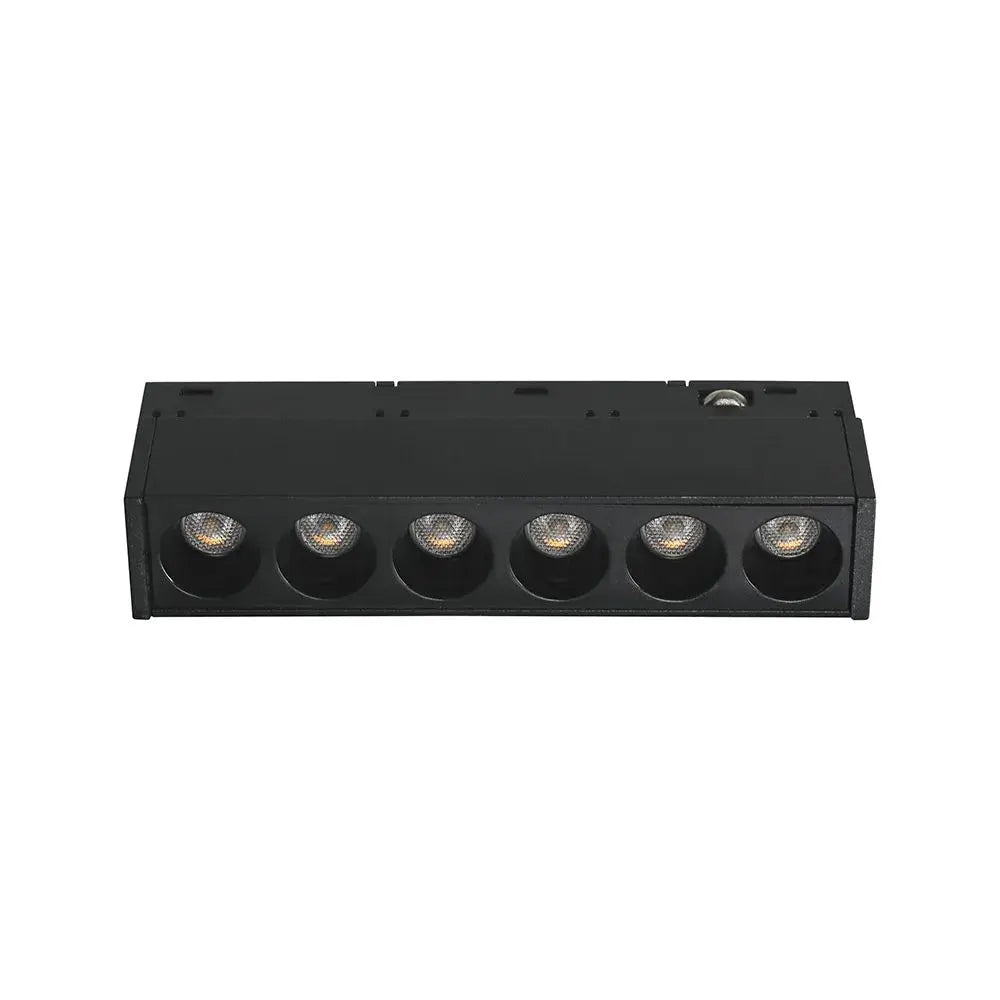 6W 48V LINEAR MAGNETIC GRILLE LIGHT ALUMINUM 4000K BLACK BODY