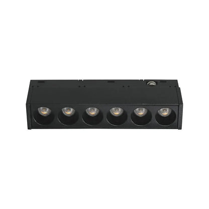 6W 48V LINEAR MAGNETIC GRILLE LIGHT ALUMINUM 4000K BLACK BODY