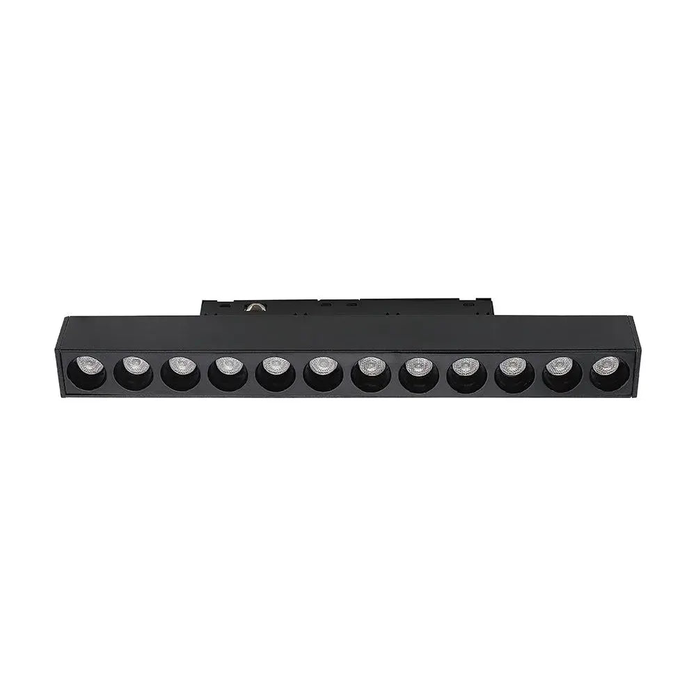 12W 48V LINEAR MAGNETIC GRILLE LIGHT ALUMINUM 3000K BLACK BODY
