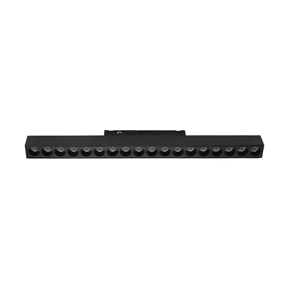 18W 48V LINEAR MAGNETIC GRILLE LIGHT ALUMINUM 3000K BLACK BODY