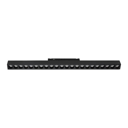 24W 48V LINEAR MAGNETIC GRILLE LIGHT ALUMINUM 6400K BLACK BODY
