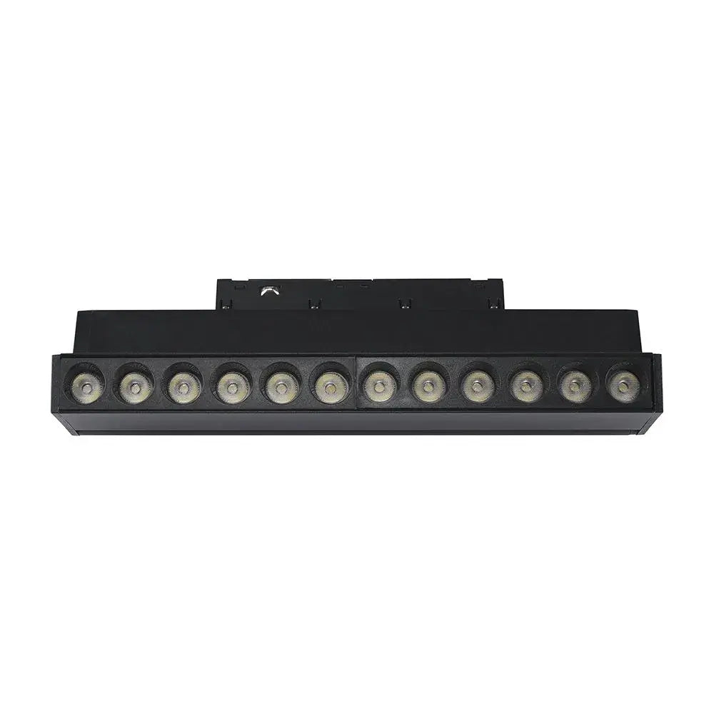 12W 48V ADJUSTABLE MAGNETIC SPOT LIGHT ALUMINUM 3000K BLACK BODY
