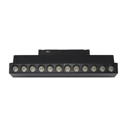 12W 48V ADJUSTABLE MAGNETIC SPOT LIGHT ALUMINUM 3000K BLACK BODY