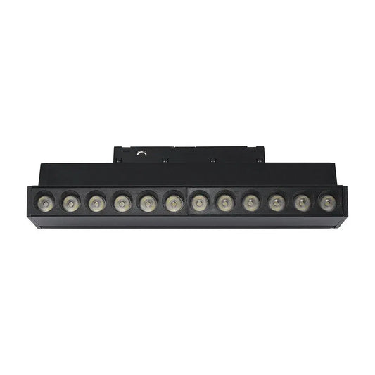 12W 48V ADJUSTABLE MAGNETIC SPOT LIGHT ALUMINUM 6400K BLACK BODY