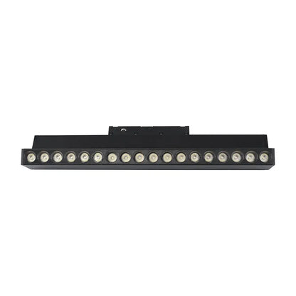 18W 48V ADJUSTABLE MAGNETIC SPOT LIGHT ALUMINUM 3000K BLACK BODY