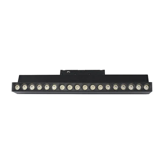 18W 48V ADJUSTABLE MAGNETIC SPOT LIGHT ALUMINUM 6400K BLACK BODY