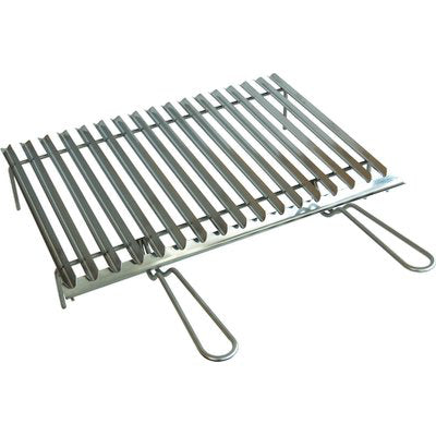 GRATICOLA BARBECUE RECUPERO GRASSO OMPAGRILL - INOX MANICI 2 CM 80X45