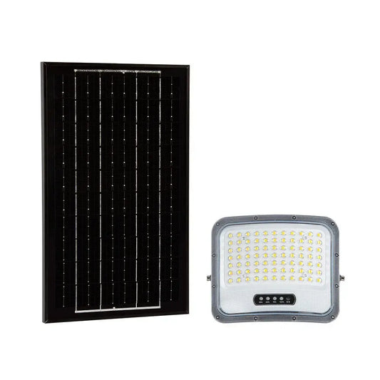 LED FLOODLIGHT WITH SOLAR PANEL 12W BLACK 3IN1 IP65