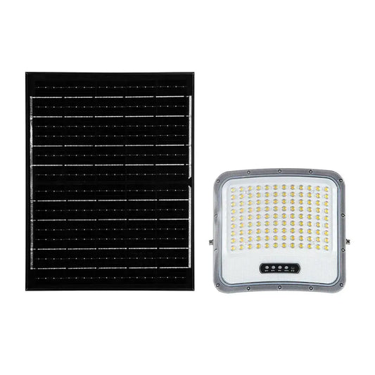 LED FLOODLIGHT WITH SOLAR PANEL 20W BLACK 3IN1 IP65