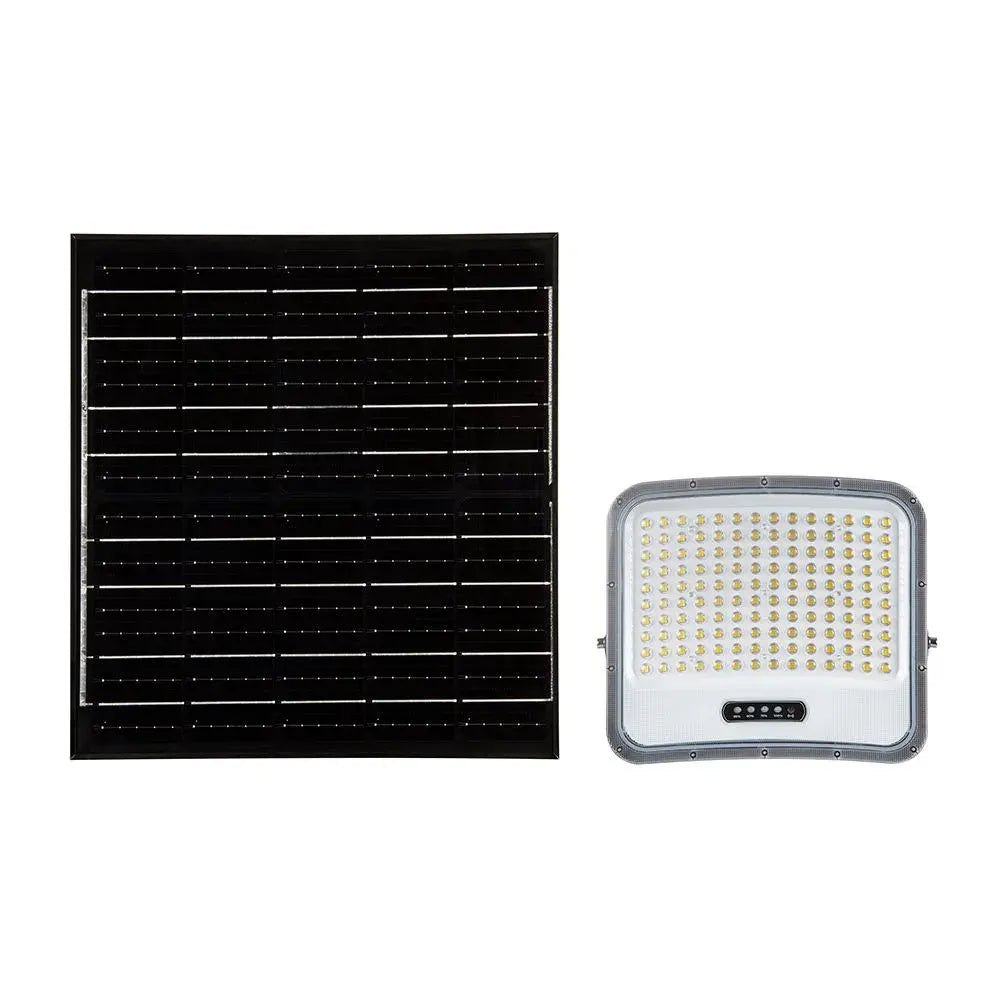LED FLOODLIGHT WITH SOLAR PANEL 25W BLACK 3IN1 IP65
