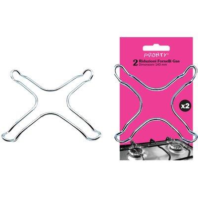 RIDUTTORE X FORNELLO GAS PRONTY - ACCIAIO CROMATO CF=PZ 2