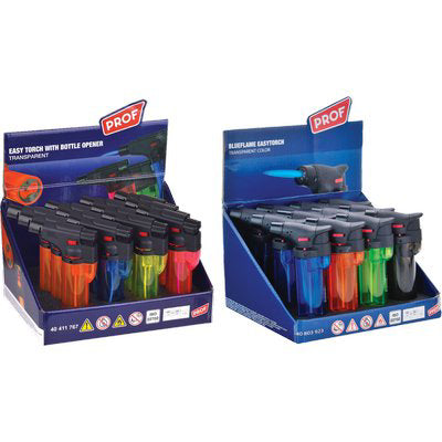 ACCENDINO RICARICABILE GASTORCH - PIEZO ANTIVENTO COLORI MIX