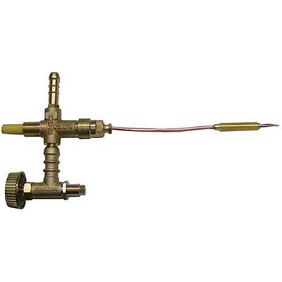 RUBINETTO GPL SICUREZZA - OTTONE MM 10 + TERMOCOPPIA CM 25