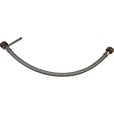 TUBO GAS TRECCIA X CENTRALINE + CHIAVE - ACCIAIO ZINCATO 1/2F CM  50