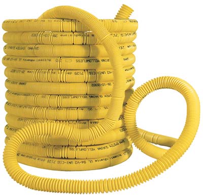 GUAINA SPIRALATA X TUBO GAS - PPL GIALLO MM 25 MT 50