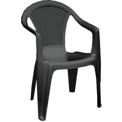 SEDIA RATTAN KORA + BRACCIOLI PROGARDEN - PP ANTRACITE CM 55X54 H.CM 80