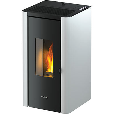 STUFA PELLET INDIGO EVO 7 FREEPOINT - BIANCO KW 7 MM 465X455 H.MM 895