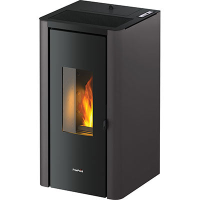 STUFA PELLET INDIGO EVO 7 FREEPOINT - ANTRACITE KW 7 MM 465X455 H.MM 895