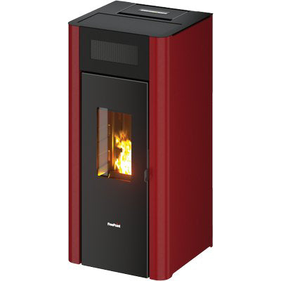 STUFA PELLET AMARANTO 9 FREEPOINT - BORDEAUX KW 9 MM 477X457 H.MM 1001