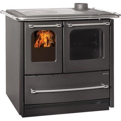 CUCINA LEGNA SOVRANA EASY EVO 2.0 LA NORDICA - NERO ANTRACITE KW 7,5 MM 964X641 H.MM 848
