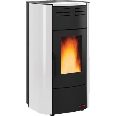 TERMO STUFA PELLET RAFFAELLA IDRO H15 EXTRAFLAME - BIANCO KW 18,1 MM 633X626 H.MM 1176