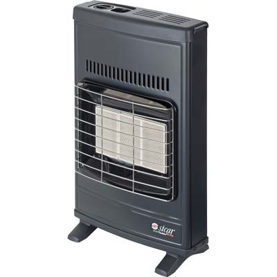 STUFA GAS METANO INFRAROSSI A PARETE ECO 42T SICAR - GRIGIO VENTILATA WATT 4200 CM 43X15 H.CM 64