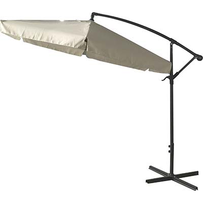 OMBRELLONE PALO LATERALE BANANA 6 DOMUS - ACCIAIO/POLY ECRU MM 48 MT 3